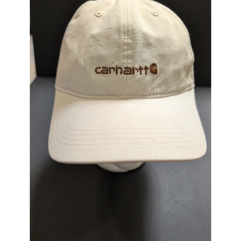 Carhartt Women's Canvas Embroidered Graphic Cap Undyed Ecru